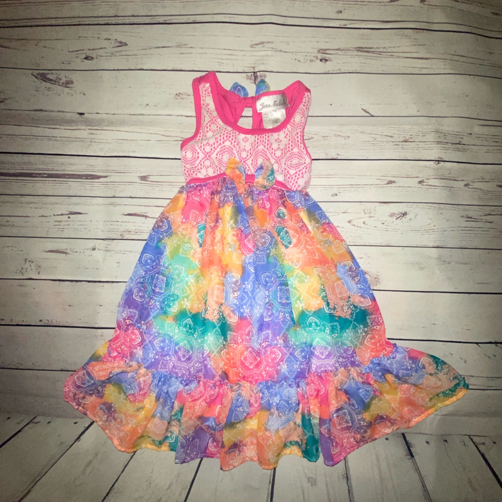Jona Michelle Rainbow Dye Dress